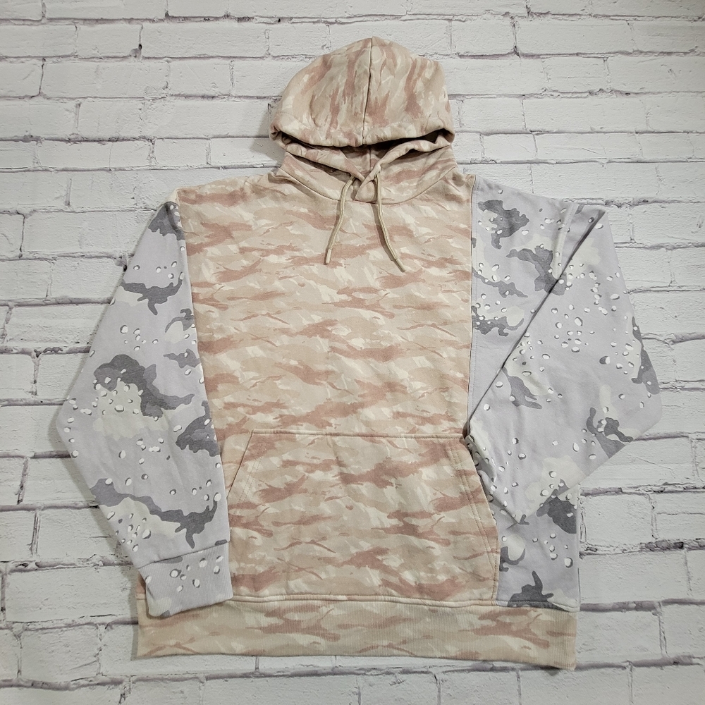 Topman Splice Camo Hoodie